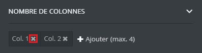 supprimer colonnes