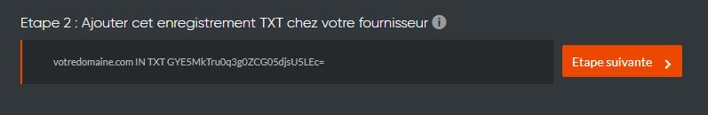 Enregistrement TXT fournisseur
